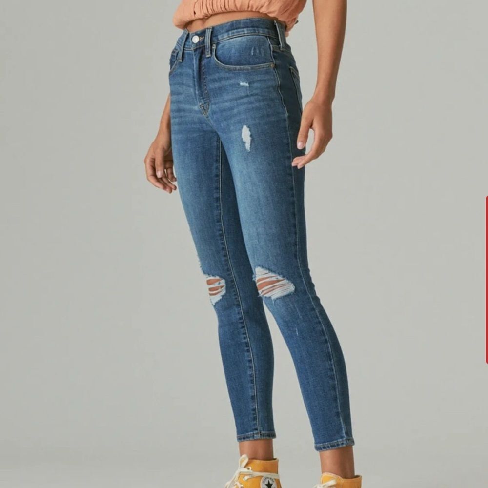 Lucky Brand Bridgette High Rise Skinny Blue Jeans Women’s Sz 26